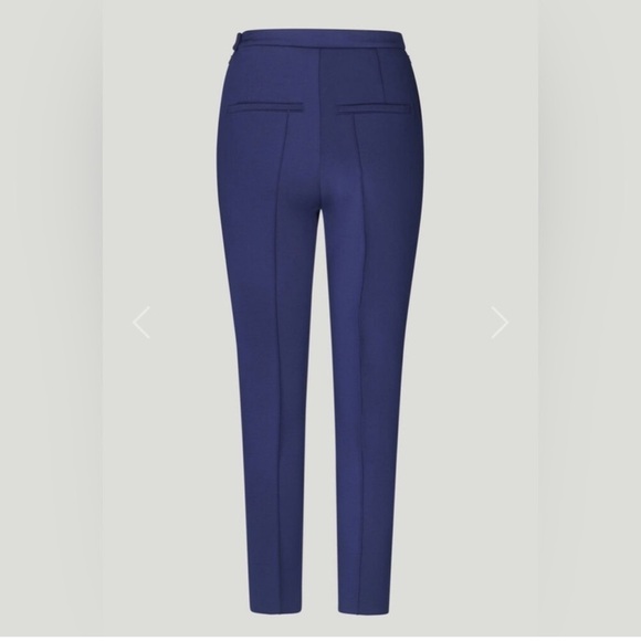 Blue Straight Leg Pants with Sharp Creases - Picture 4 of 4